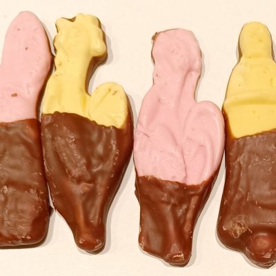 GUIMAUVES bicolores chocolat au LAIT (sachet de 6)