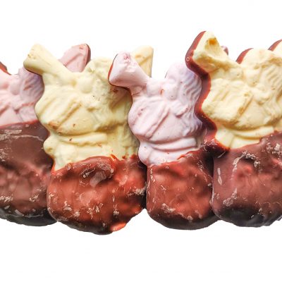 Guimauves de Noël - Grandes Lait mi-chocolat (sachet de 6)