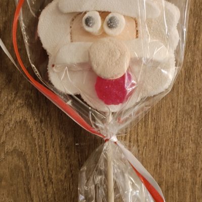 Tête de Père Noël en guimauve