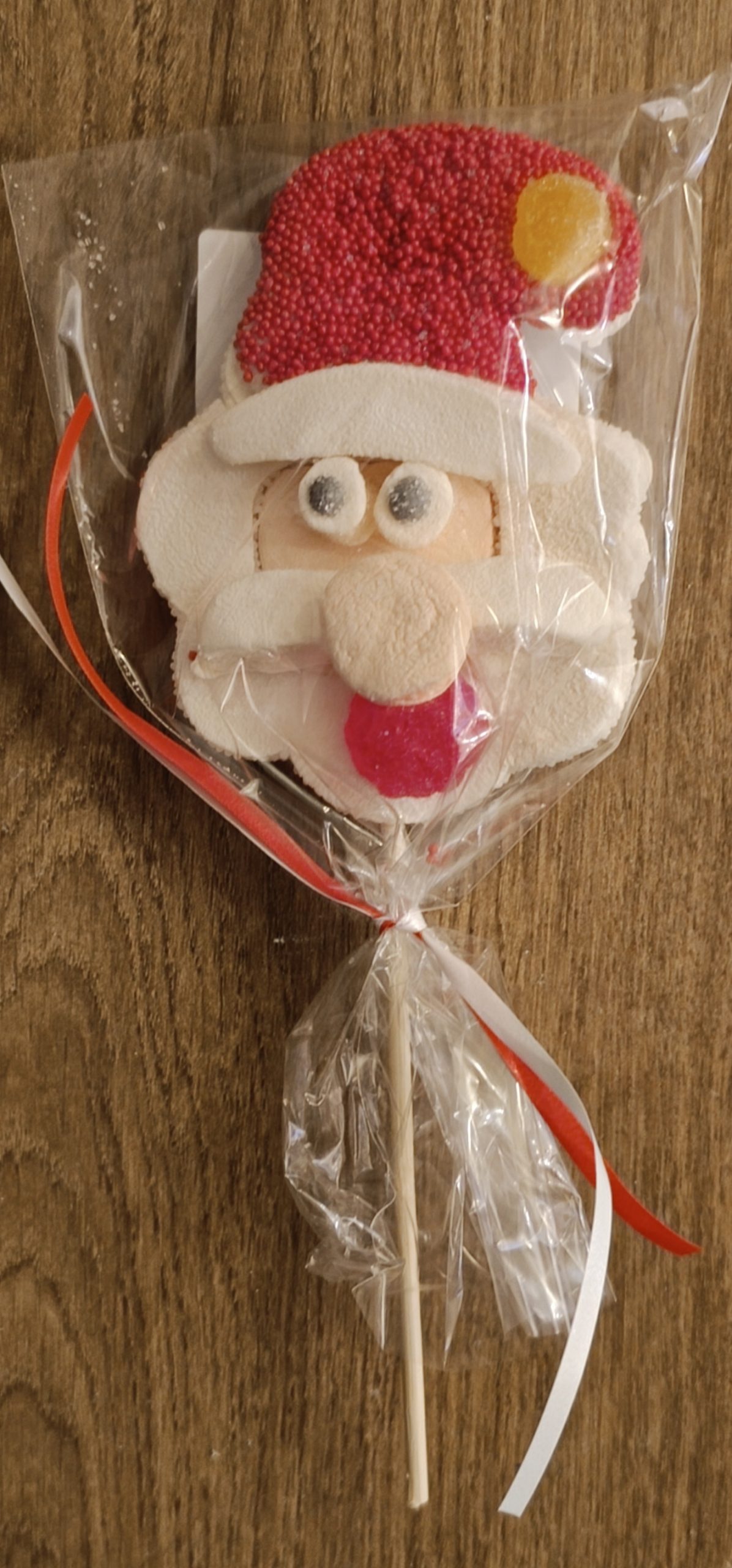 Tête de Père Noël en guimauve